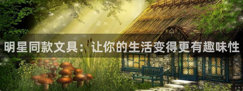 彩名堂平台：明星同款文具：让你的生活变得