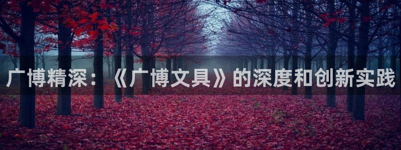 彩名堂全天计划：广博精深：《广博文具》的