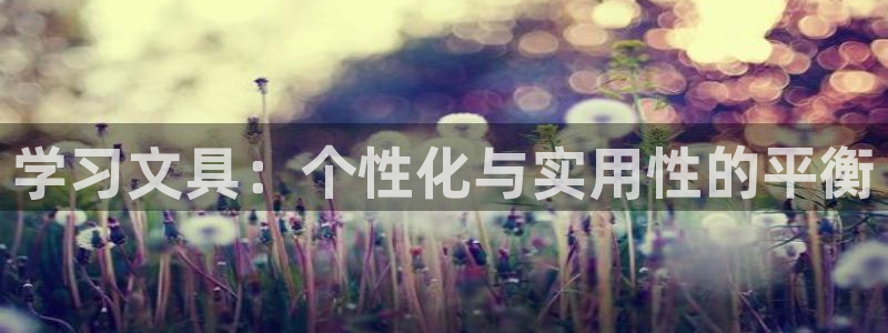 彩名堂计划怎么买胜率高：学习文具：个性化
