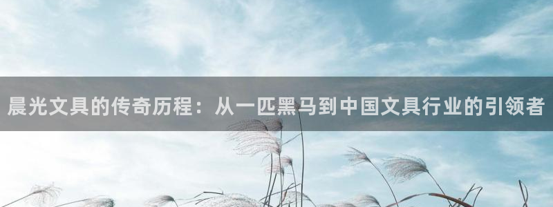 彩名堂app官方网址是多少：晨光文具的传